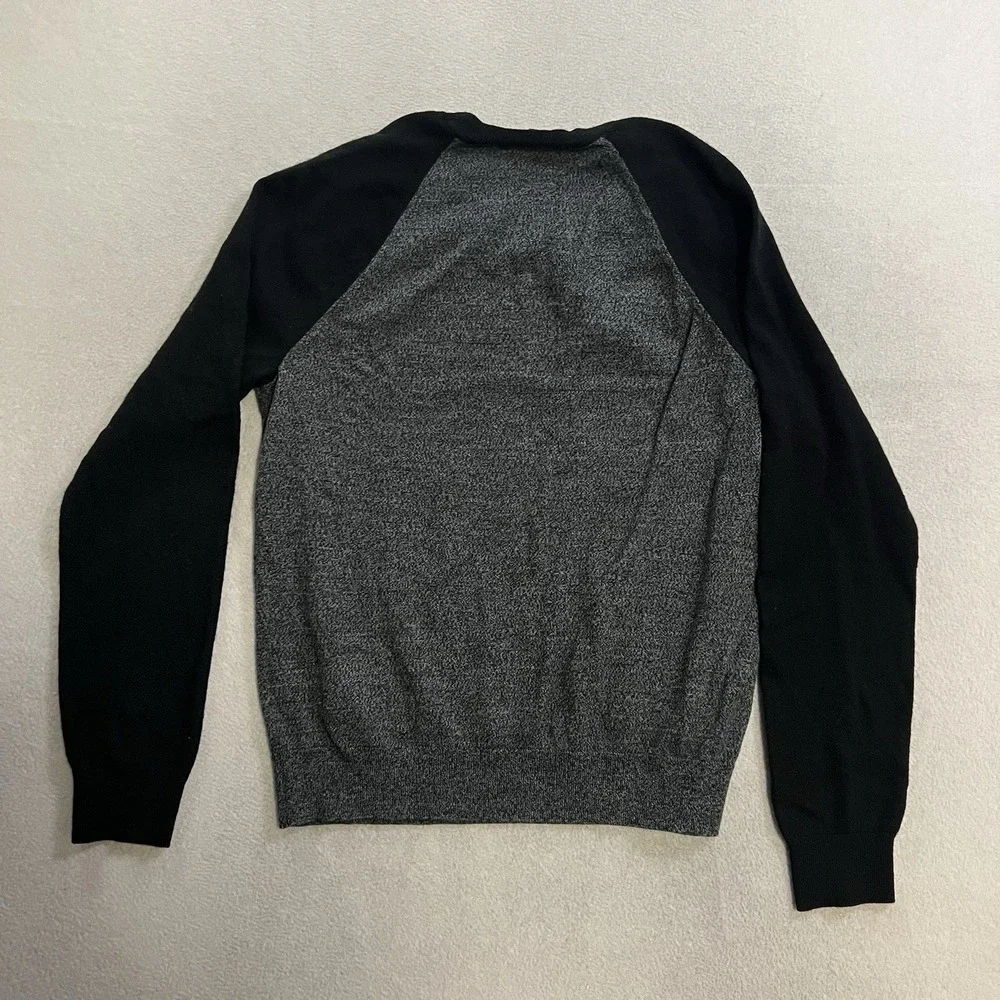 Banana Republic Sweater Men's Small Extra Fine Merino Wool Blend Knit Raglan
